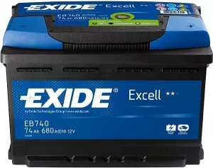Аккумулятор Exide Excell EB740 R+ (74Ah) фото