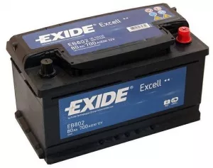 Аккумулятор Exide Excell EB802 R+ (80Ah) фото