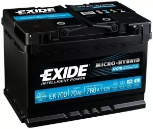 Аккумулятор Exide Micro-Hybrid AGM EK700 (70Ah) фото