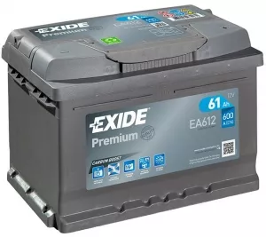 Аккумулятор Exide Premium EA612 R+ (61Ah) фото