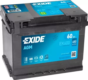 Аккумулятор Exide Start-Stop AGM EK600 (60Ah) фото