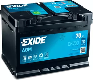 Аккумулятор Exide Start-Stop AGM EK700 (70Ah) фото