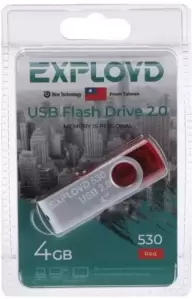 USB Flash Exployd 530 4GB (красный) фото