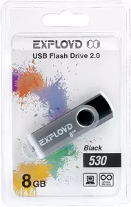 USB-флэш накопитель Exployd 530 8GB (черный) icon