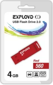 USB-флэш накопитель Exployd 560 4GB (EX-4GB-560-Red) фото
