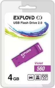 USB-флэш накопитель Exployd 560 4GB (EX-4GB-560-Violet) фото