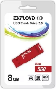 USB-флэш накопитель Exployd 560 8GB (EX-8GB-560-Red) фото