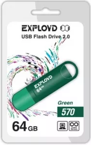 USB-флэш накопитель Exployd 570 64GB (EX-64GB-570-Green) фото