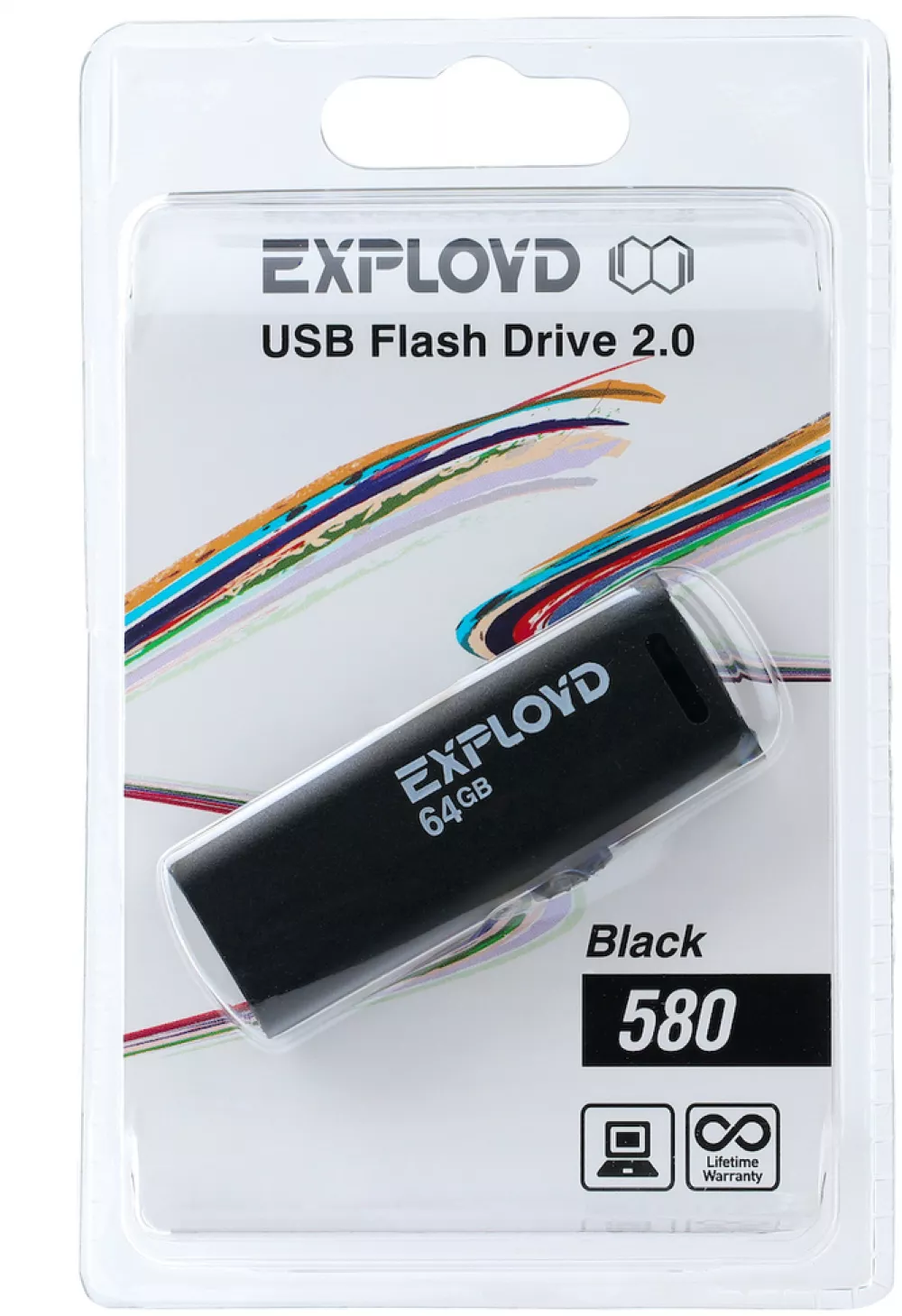 USB-флэш накопитель Exployd 580 32GB (черный) фото 5