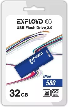 USB-флэш накопитель Exployd 580 32GB (EX-32GB-580-Blue) icon