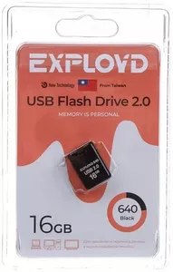 USB-флэш накопитель Exployd 640 16Gb EX-16GB-640-Black фото