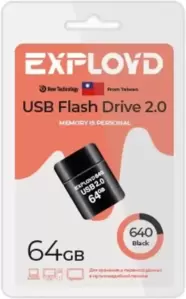 USB Flash Exployd 640 64GB (черный) фото