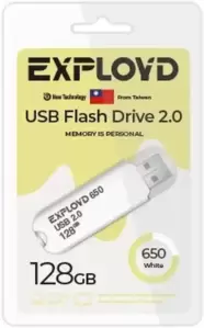 USB Flash Exployd 650 128GB (белый) фото