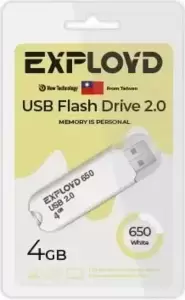 USB Flash Exployd 650 4GB (белый) фото