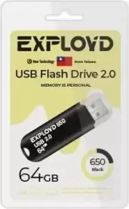 USB Flash Exployd 650 64GB (черный) фото