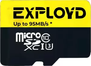 Карта памяти Exployd Premium Series microSDXC 128GB EX128GCSDXC10UHS-1-ELU3-W/A-AD фото