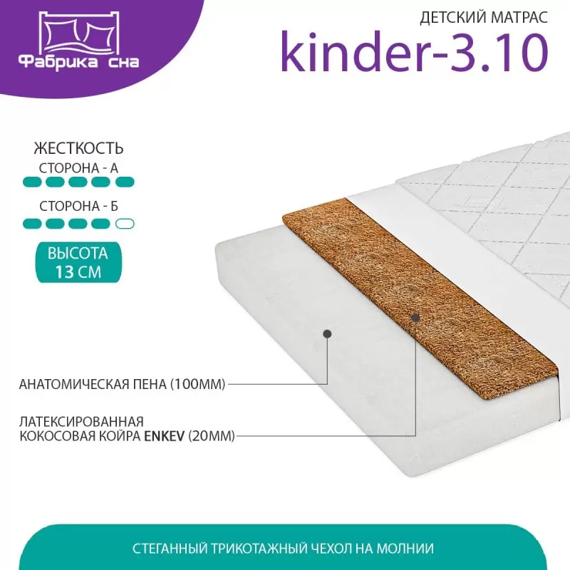 Матрас Фабрика Сна Kinder-3.10 60x140 фото 3