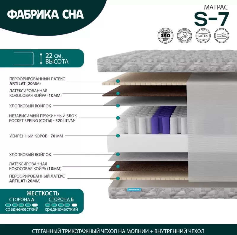 Матрас Фабрика сна Sweet S-7 200x195 фото