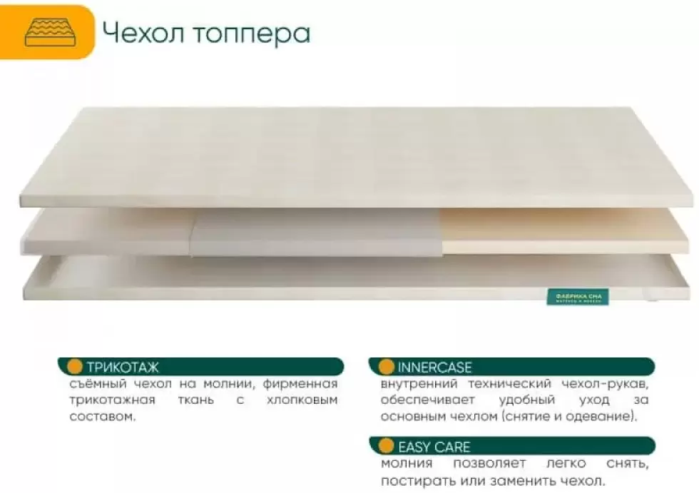 Наматрасник ортопедический Фабрика сна Топпер Т-7 130x200 фото