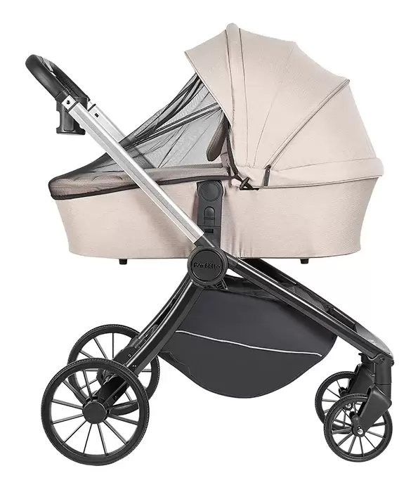 Детская универсальная коляска Farfello Baby Shell 2025 3 в 1 / BBS-013 (кофейный комби) фото