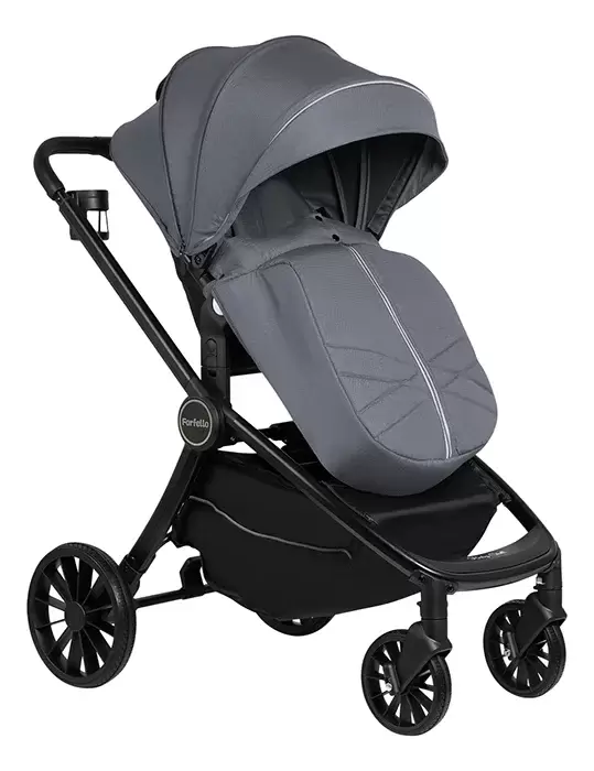 Детская универсальная коляска Farfello Baby Shell 2025 3 в 1 / BBS-014 (серый) фото