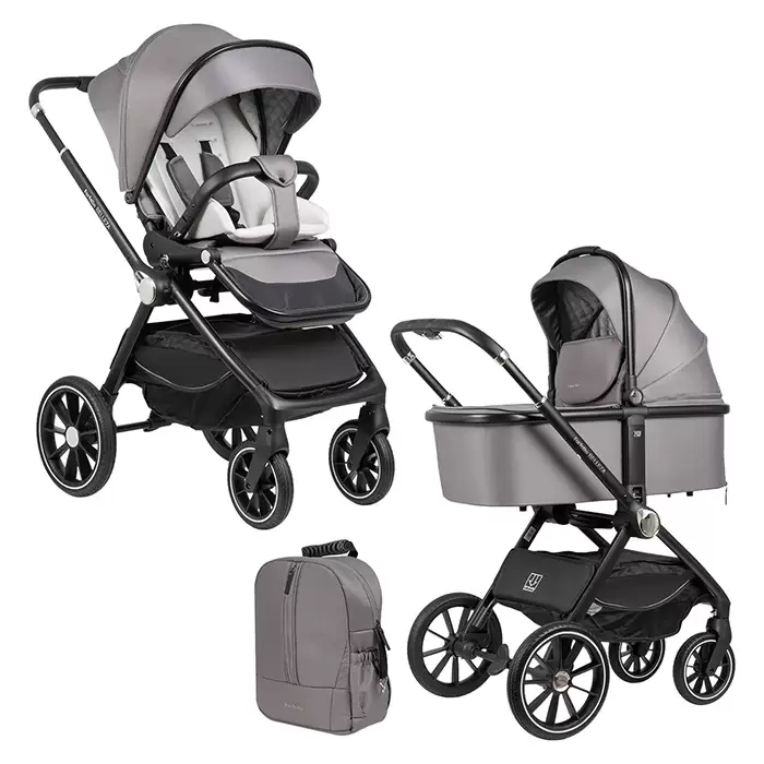 Детская универсальная коляска Farfello Belleza Comfort 2 в 1 FBC-1 (серый) фото