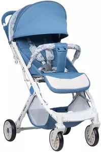 Детская прогулочная коляска Farfello Comfy Go / CG-102 (голубой/яркий белый) фото