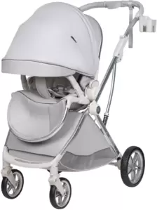 Детская прогулочная коляска Farfello Fest Lux FL-14 (светло-серый) фото