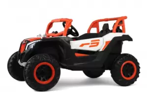 Детский электромобиль RiverToys K444AM (оранжевый) фото