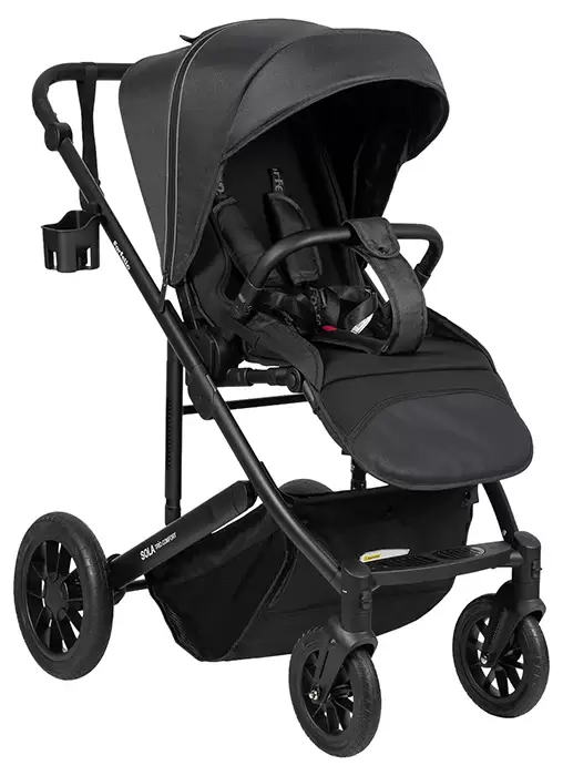 Детская универсальная коляска Farfello Sola Trio Comfort 3 в 1 / SOLA-10 (светло-черный) фото