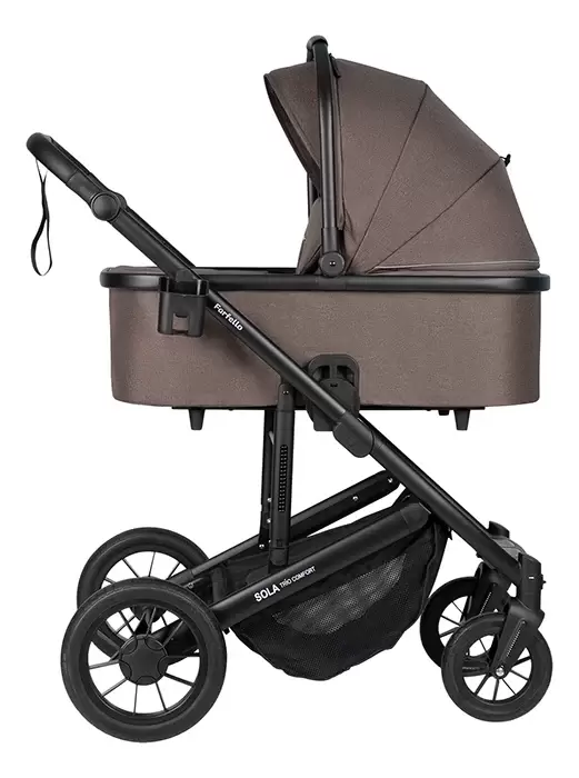 Детская универсальная коляска Farfello Sola Trio Comfort 3 в 1 / SOLA-9 (шоколадный) фото