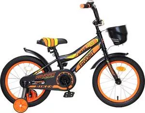 Детский велосипед Favorit Biker 16 (черный/оранжевый, 2019) фото