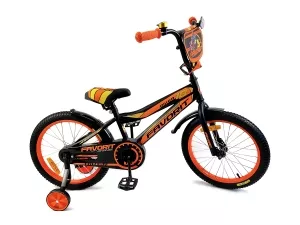 Детский велосипед Favorit Biker 18 (черный/оранжевый, 2020) фото