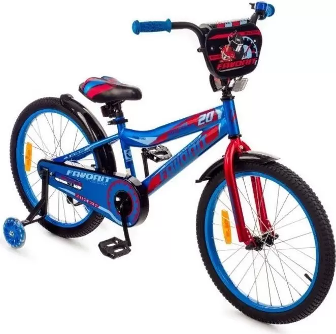 Детский велосипед Favorit Biker BIK-16BR (синий/красный) фото