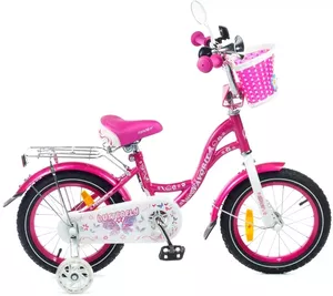 Детский велосипед Favorit Butterfly 14 BUT-14PN (розовый/белый) фото