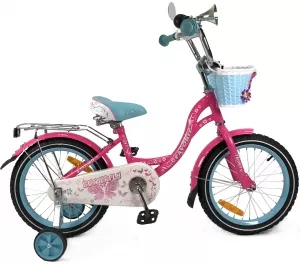 Детский велосипед Favorit Butterfly 16 (розовый/бирюзовый, 2020) фото