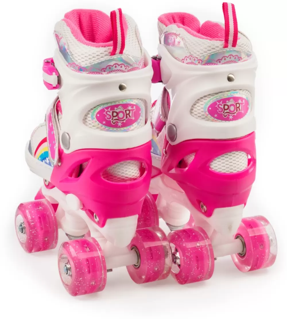 Роликовые коньки Favorit FS-118PN Квады (розовые) фото