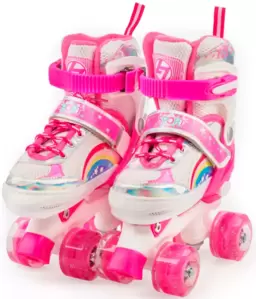 Роликовые коньки Favorit FS-118PN Квады (розовые) фото