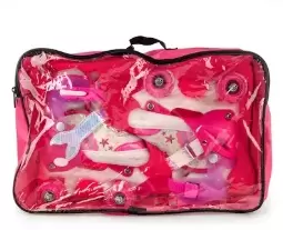 Роликовые коньки Favorit FS-128PN Квады (розовые) фото