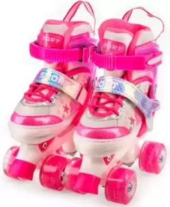 Роликовые коньки Favorit FS-128PN Квады (розовые) фото