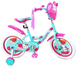Детский велосипед Favorit Kitty 18 (розовый/бирюзовый) фото