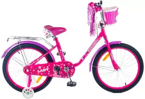 Велосипед детский Favorit Lady 20 (розовый/фиолетовый) фото
