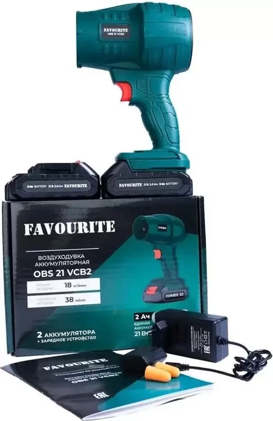 Воздуходувка Favourite OBS 21 VCB2 (с 2-мя АКБ) фото