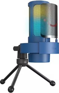 Проводной микрофон FIFINE A8V (синий) фото