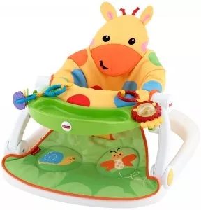 Стульчик для кормления Fisher-Price CMX43 Sit-Me-Up Floor Seat with Tray фото