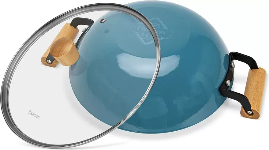 Сковорода ВОК Fissman Seagreen 4021 фото