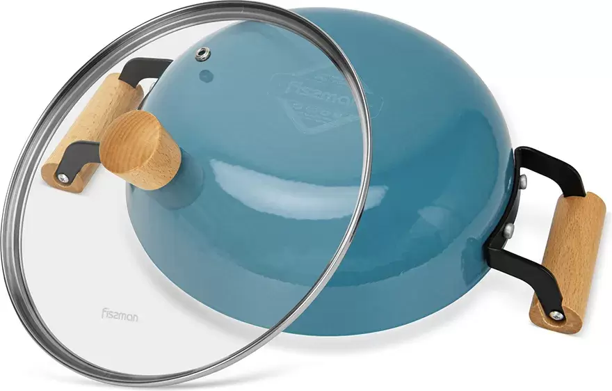 Сковорода ВОК Fissman Seagreen 4022 фото