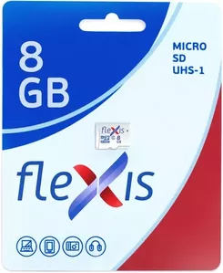 Карта памяти Flexis microSDHC 8GB (FMSD008GU1) фото