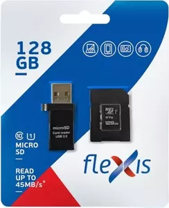 Карта памяти Flexis microSDXC 128GB (FX128GMSDXCU1) фото