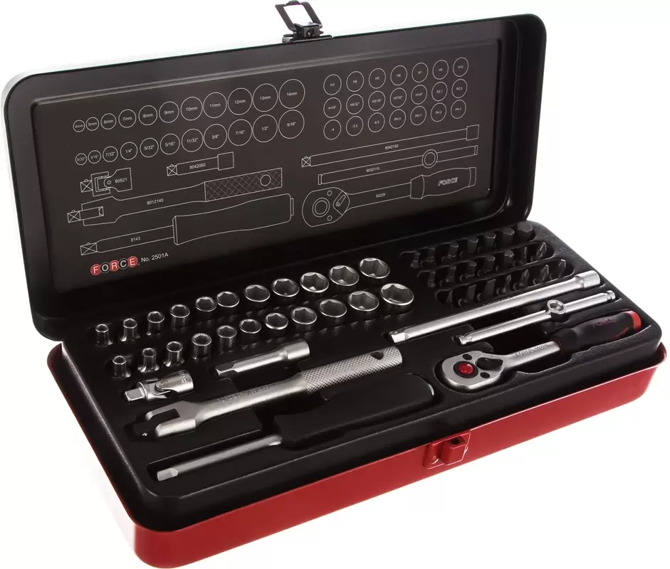 Универсальный набор инструментов Force 2501A (50 предметов) фото